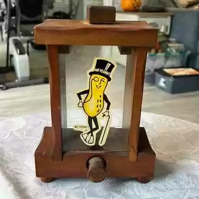 Vintage MR Peanut Planters Nut Dispenser Bar Ware Vending Machine Knock On Wood • $40