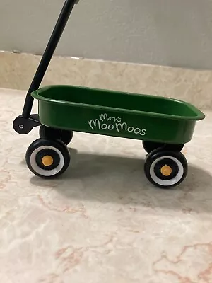 Mary's Moo Moos John Deere Mini Metal Green Wagon ONLY Vintage • $12.54