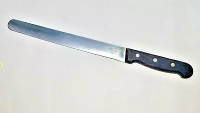 RH FORSCHNER VICTORINOX 10  Slicing Carving Knife SWITZERLAND Stainless Wood • $21.99