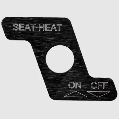 Mastercraft Black Brushed Aluminum Boat Seat Heat On / Off  Switch Plate • $5.84