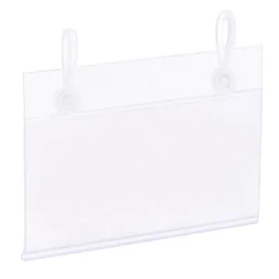 £14.12 • Buy 50pcs 80x55mm Label Holder With Hanging Buckle Sign Display Price Name Card Tag