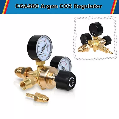 Argon CO2 Lincoln Mig Tig Flow Meter Welding Regulator Welder Gauge Gas Adapter • $30