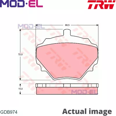 BRAKE PAD SET DISC BRAKE FOR LAND ROVER RANGE DISCOVERY MG MGB/GT/Convertible   • £59.92