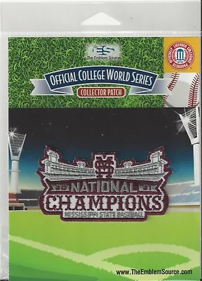 2021 Mississippi State NCAA College Baseball World Series Champion Patch In Pkg • $14.95