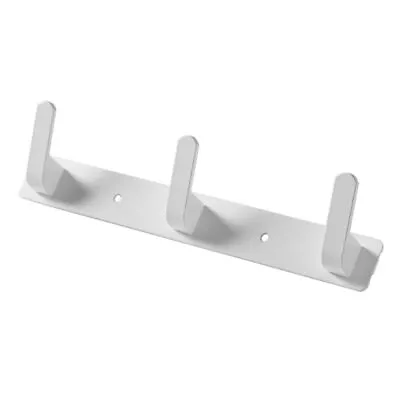 Space Aluminum Coat Hooks Matte White Coat Rack Towel Rack  Bathroom • $20.20