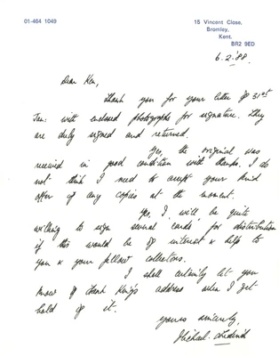 £15 • Buy Michael.C.Frederick - West Indies Test Cricketer - Signed Handwritten Letter.