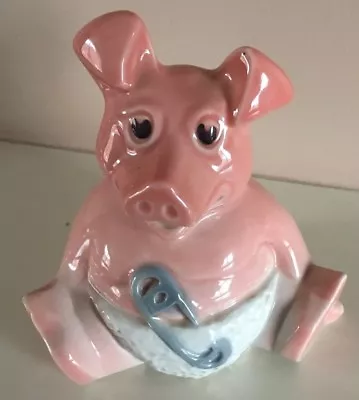 NATWEST WOODY BABY PIG COLLECTABLE CERAMIC MONEY BOX (without Stopper) • £10