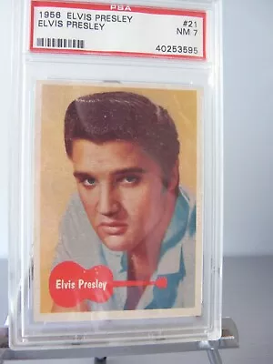 1956 Elvis Presley Bubbles Trading Card PSA NM 7 • $135