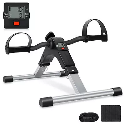 Pedal Exerciser Under Desk Mini Arm Leg Exercise Bike With LCD Screen Display • $19.89