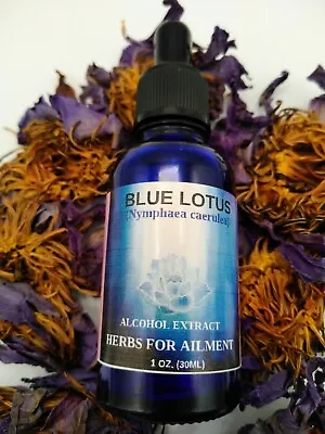 $18.99 • Buy Blue Lotus-Nymphaea Caerulea Alcohol Tincture Extract Very Potent 1 Oz. (30ml)