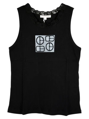 $65.75 • Buy Alexa Chung Ribbed Jersey  Print Vest