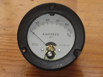 Vintage Weston Model 2531 Panel Meter 50 UA Movement With 0 To 100 Amp DC Scale • $19.95