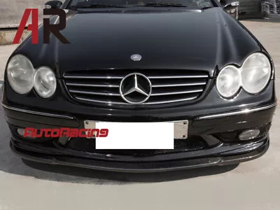 CS Style Front Bumper Lip Carbon Fiber Fit 03-05 W209 CLK55 CLK550 AMG Bumper • $399.95