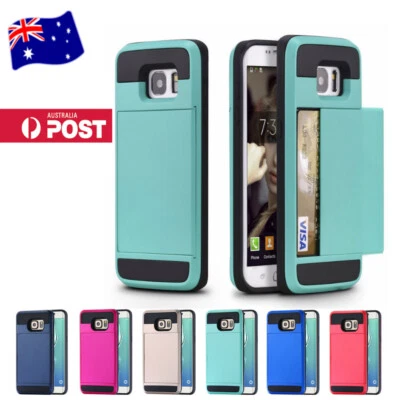 $6.90 • Buy Armor Tough Heavy Duty Card Case Cover - Samsung Galaxy S5/Note 5/S6/S6/S7