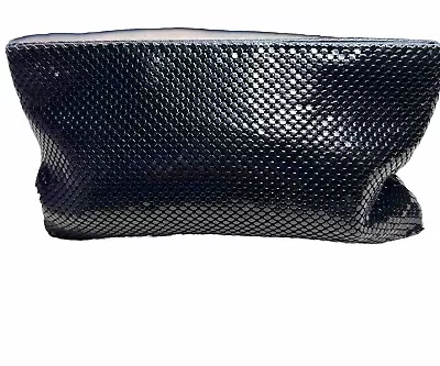 Vintage Whiting & Davis International Black Mesh Evening Clutch Wallet • $9.99