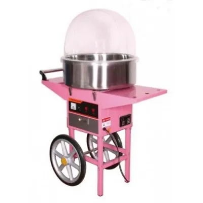 Candy Floss Machine With Cart Metal Bowl And Cover Candy Floss Commercial • £529.99