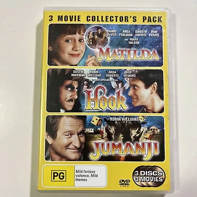 Matilda / Hook / Jumanji (DVD 2010) Family Comedy Fantasy Adventure Film Movies • $10
