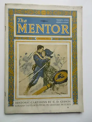 THE MENTOR - Magazine - CARTOONS By C. D. GIBSON  - October 1923 - Vintage • $13.99