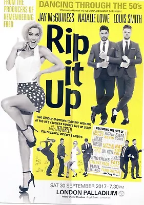 JAY McGUINESS NATALIE LOWE LOUIS SMITH LONDON PALLADIUM  Theatre Flyer Handbill • £1.20