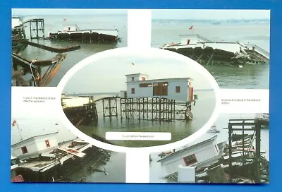 £3.50 • Buy Southend On Sea.pier Damage.lifeboat Station.multi View Postcard