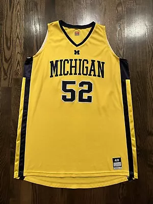 Nike MICHIGAN WOLVERINES #52 Team Issued Game Jersey Size 48 • $150