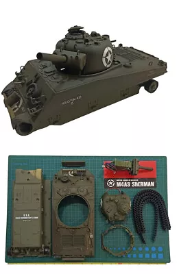 SHERMAN M4A3 VSTank 1/24 1:24 WW11 Models Kit Parts IR Barrel Turret Hull Track • $50