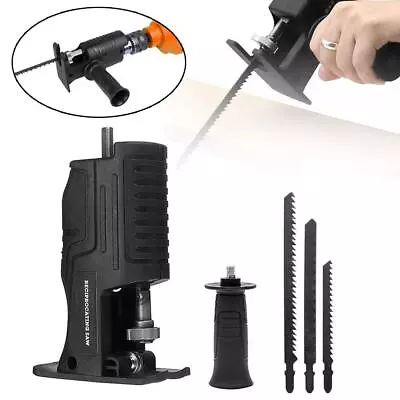 Conversion Head Electric Drill Screwdriver Saw Reciprocating Wood Hacksaw O4C1 • $24.52