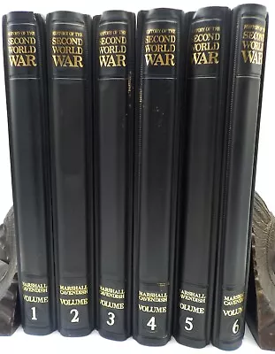 HISTORY OF THE SECOND WORLD WAR Set Of 6 Volumes In Binders #1 -#6 • $124.99