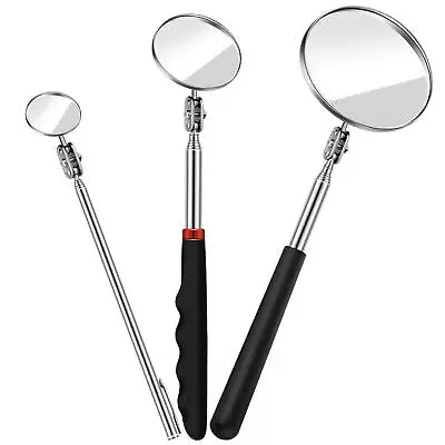 3 Pack Round Telescoping Inspection Mirror Mechanics Mirror Tool For Technician • $19.50