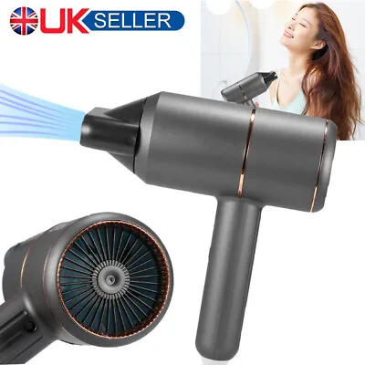 Professional Hair Dryer Travel Hairdryer With Diffuser Home Salon Blow Dryer • £9.55