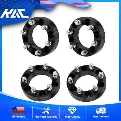 $82.64 • Buy 4PCS 1.5“ 6x5.5 To 6x135 108mm Wheel Spacers 14x1.5 Fits Chevy To Ford Adapters
