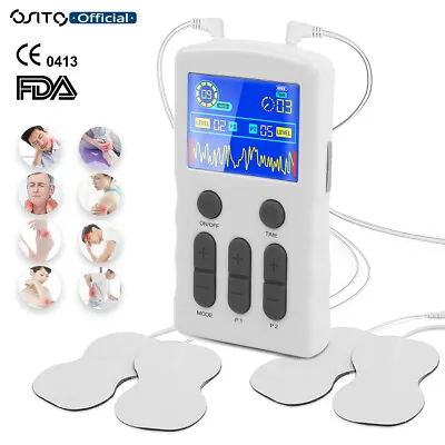 TENS Machine Electric Muscle Stimulator Body Massager Arm Back Leg Pain Relief • $45.98