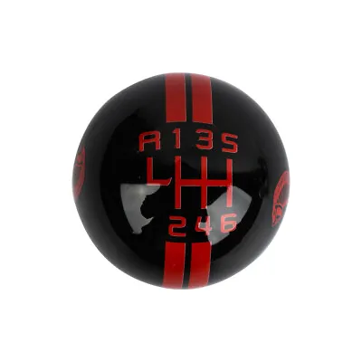 For Ford Mustang Shelby GT500 Stick Shift Knob 6 Speed-L Lever Resin Black-Red • $18.88