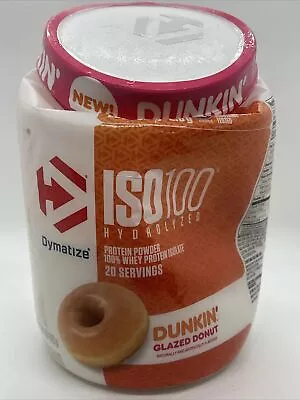 Dymatize ISO100 Hydrolyzed Whey Protein Powder – 1.3 Lbs Dunkin Glazed Donut • $32.99