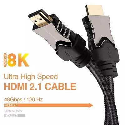 Ultra HD Fibre Optic 8K / 4K HDMI Cable HDR For LG OLED TV Samsung QLED TV Lot • $19.99