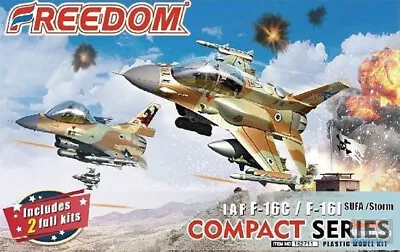 FMK162711 Freedom Model Kits Compact Series - IAF F-16C / F-16I  Sufa [2 Kits] • $41.29