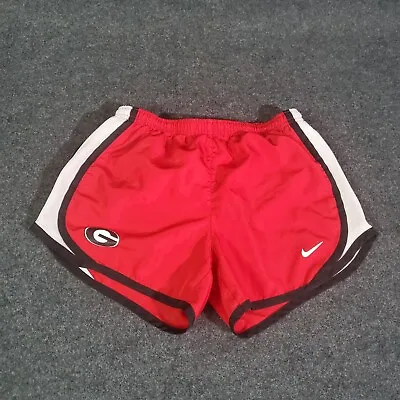 Nike Dri Fit Shorts UGA Georgia Bulldogs Women's Medium Red Activewear Shorts • $12.74