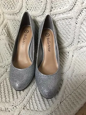 Bella Vita Women's Pump Heel Shoes Nara II Silver Size 7M Used W/ No Damage • $35.99