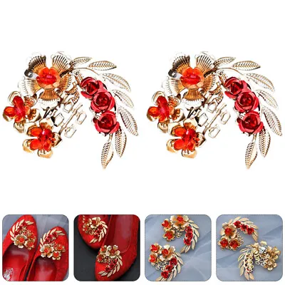 £13.13 • Buy  Wedding Shoe Buckle Bridal Buckles Jewelry Decorative Crystal Slipper