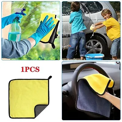 1pcs Microfiber Cleaning Cloth Car Wash Towel Drying Rag Car Polishing Detailing • $0.99