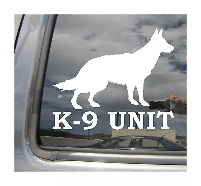 K-9 Unit German Shepherd K9 Police Dog Handler Vinyl Decal Window Sticker 01729 • $4.99