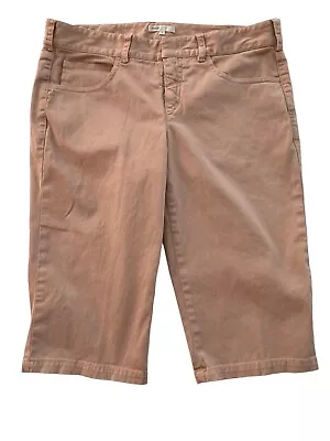 Vince Womens Size 10 Taupe 5 Pocket Bermuda Shorts Mid Rise • $19.99