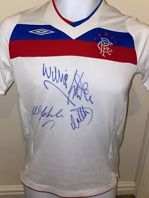 £89.99 • Buy Signed Colin Stein Willie Johnston Willie Henderson Glasgow Rangers Away Shirt