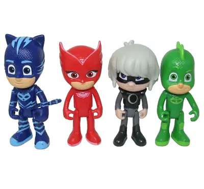 PJ Masks Lot Of 4  3 Inch Tall Figures Gekko/Catboy/Owlette/Luna Girl • $10.63