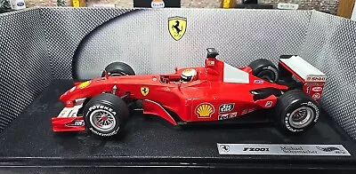  F1 Michael Schumacher Ferrari F2001 Hot Wheels 1:18 Diecast Model Car  • $86.31