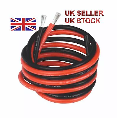 Flexible Soft Silicone Wire Cable 4/6/8/10/12/14/16/18/20/22 AWG UK Seller/Stock • £139.99