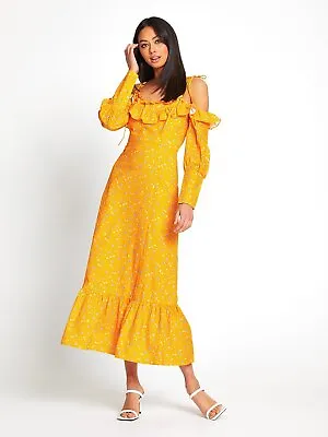 $180 • Buy Bnwt Alice Mccall Apricot Limonata Midi Dress - Size 8 Au/4 Us (rrp $395)
