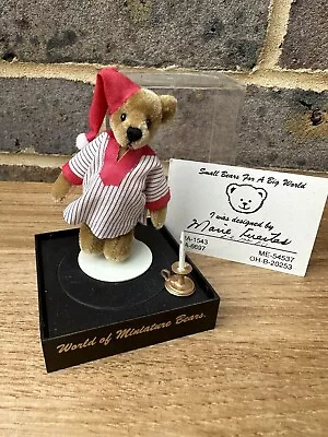 World Of Miniature Bears  Jack  Mini PJ Bear - Box- Cert • £10