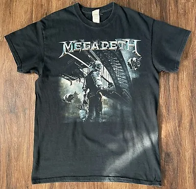 Megadeth 2015 Dystopia Tour Mens T-shirt Black Size Medium • £39.99