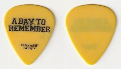 A Day To Remember - Authentic Yellow Guitar Pick • $5